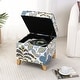 preview thumbnail 71 of 149, Adeco Square Storage Ottoman 17 inch Footstool