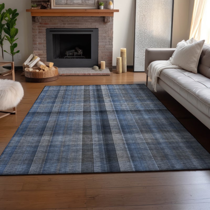 Premium Washable Super Soft Plaid Mayfield Rug