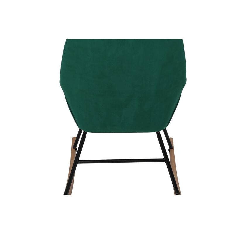 Upholstered Velvet Rocking Chair