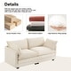 preview thumbnail 123 of 150, Corduroy Sectional Sofa with Removable Ottomans & Ultra-soft Cushions for Living Room & Bedroom