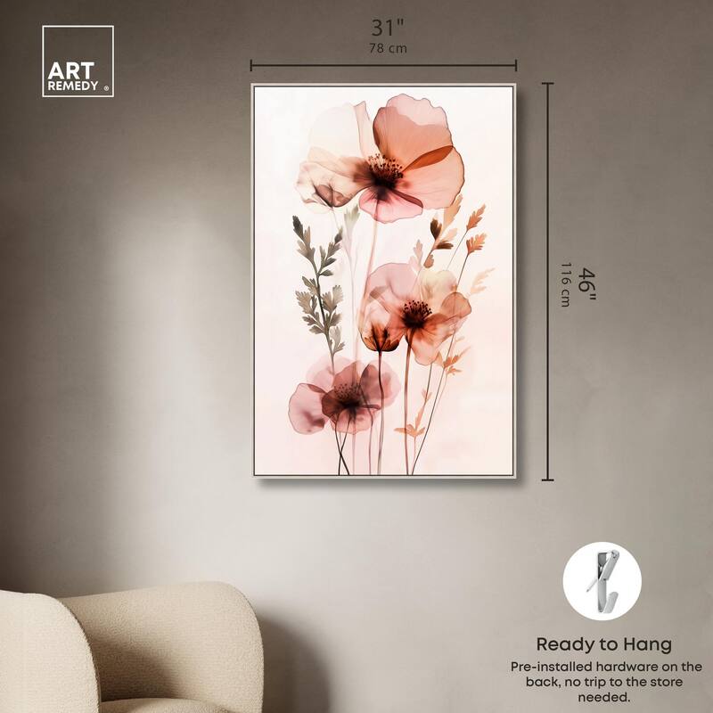 Petal Dye II Canvas by Art Remedy