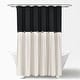 preview thumbnail 53 of 61, Lush Decor Two-tone Linen Button Shower Curtain