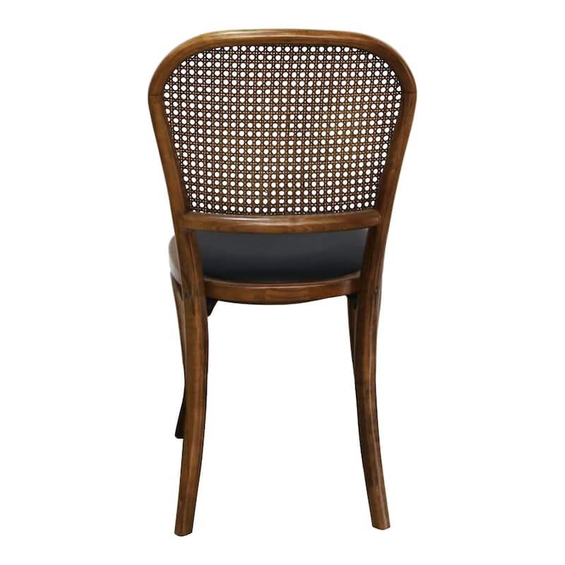 Aurelle Home Vintage Polyurethane Seat Dinning Chairs (Set of 2)