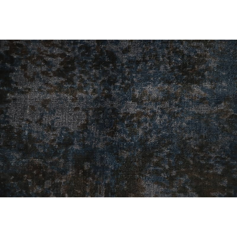 Hand Knotted Oriental Viscose Silk Carpet Modern Abstract Greys & Charcoal Abstract Area Rug - 6' 0'' X 4' 0''
