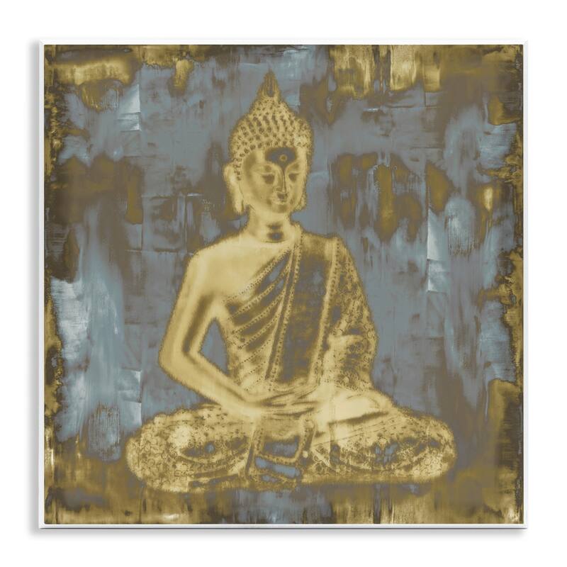 Stupell Muted Earthy Buddha Abstract Wall Plaque Art Design By Tom Bray - 12 x 12