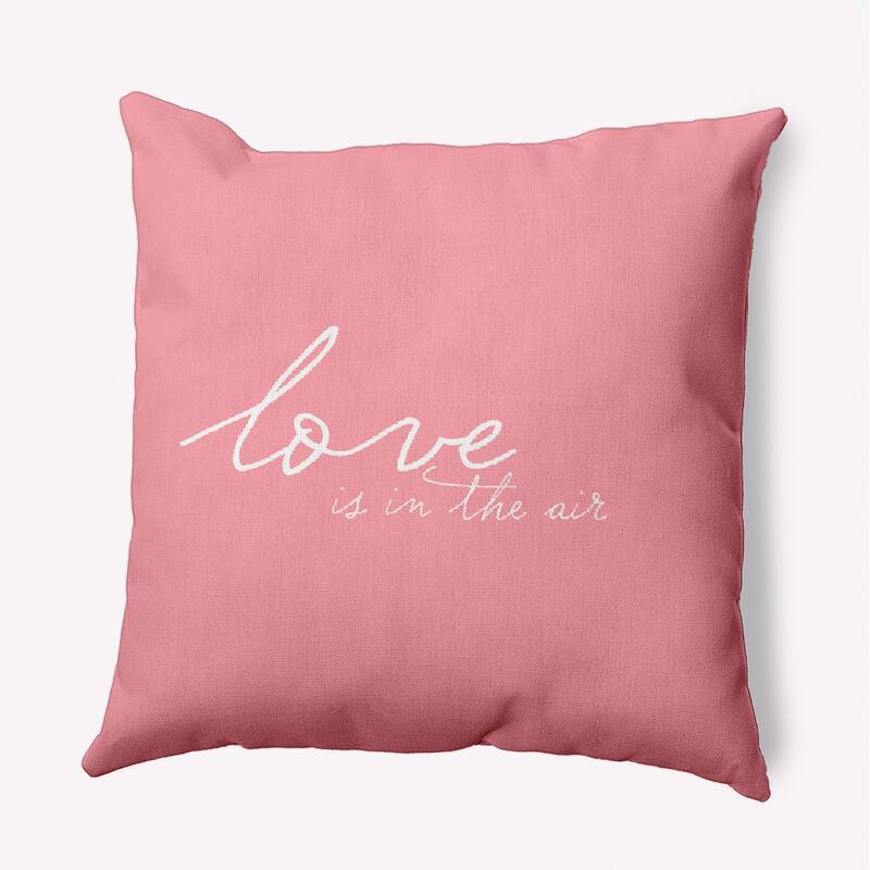 Love in the Air Valentine's Day Decorative Indoor Pillow - 20" x 20" - Pink Icing