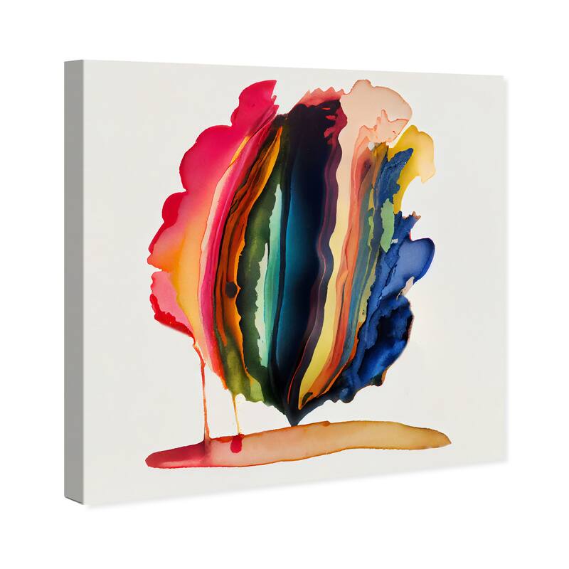 Wynwood Studio Canvas Abstract Obvidas Red and Modern & Contemporary Wall Art Canvas Print