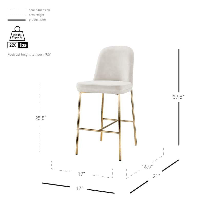 NPD Furniture Keisha Counter Stool (Set of 2)