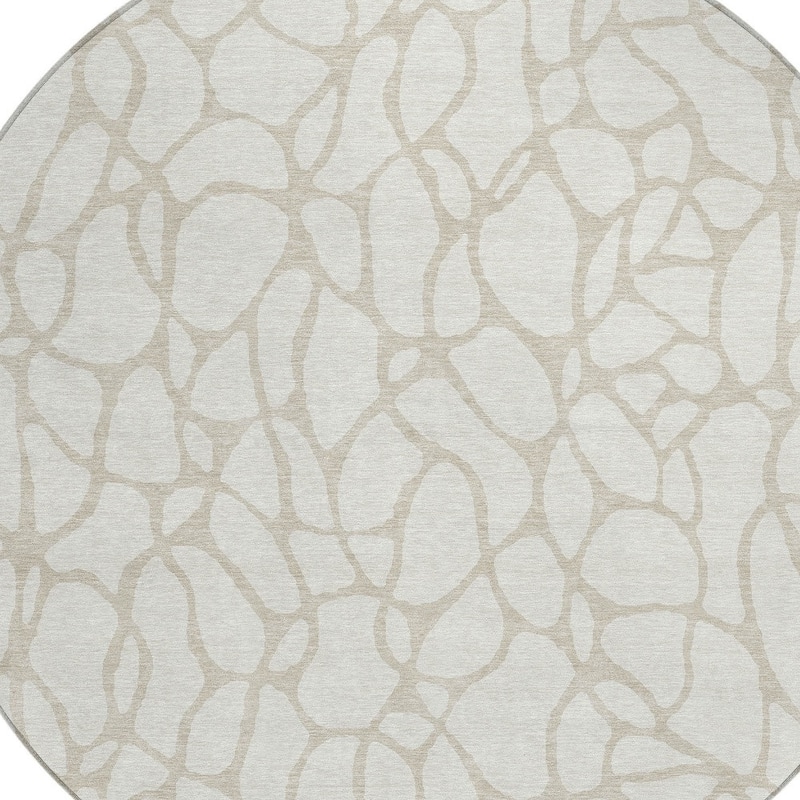 HomeRoots Geometric Transitional Rectangle Outdoor Rug