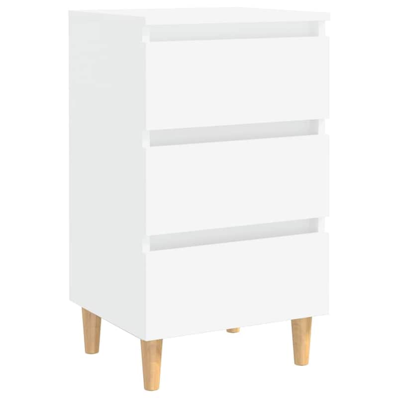 vidaXL Bed Cabinet Engineered wood, Solid eucalyptus wood