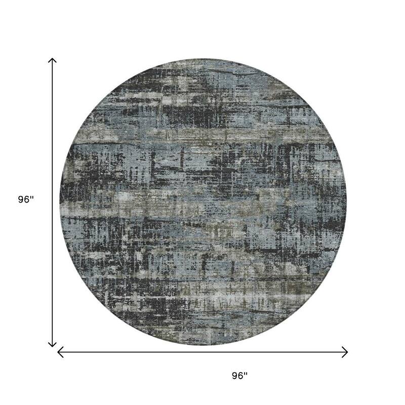 HomeRoots Geometric Transitional Rectangle Outdoor Rug