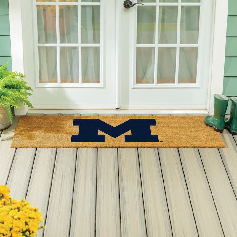 University Of Michigan Full Color Indoor/Outdoor Coir Mat