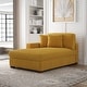 preview thumbnail 172 of 190, Modern Modular Sectional Sofa Corduroy Chaise Lounges Left Facing - Orange Chaise