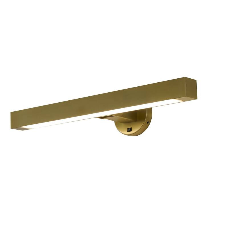 4-Light Satin Brass Wall Sconce With A White Frosted Acrylic diffuser