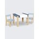 preview thumbnail 3 of 8, Table and 2 Chair Set with Paper Roll Holder - Greenguard Gold Certified
