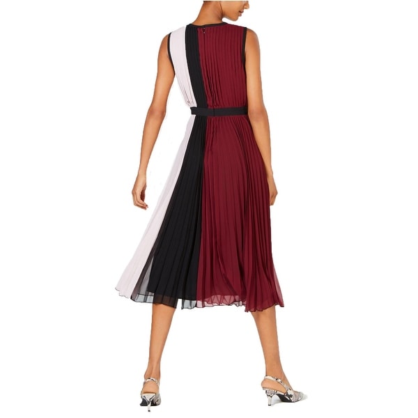 pleated midi dress petite