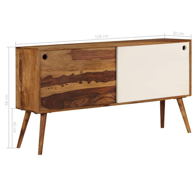 vidaXL Sideboard Solid Sheesham Wood 46.5"x11.8"x26"