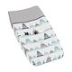 preview thumbnail 1 of 4, Sweet Jojo Designs Changing Pad Cover for the Grey and Aqua Mountains Collection