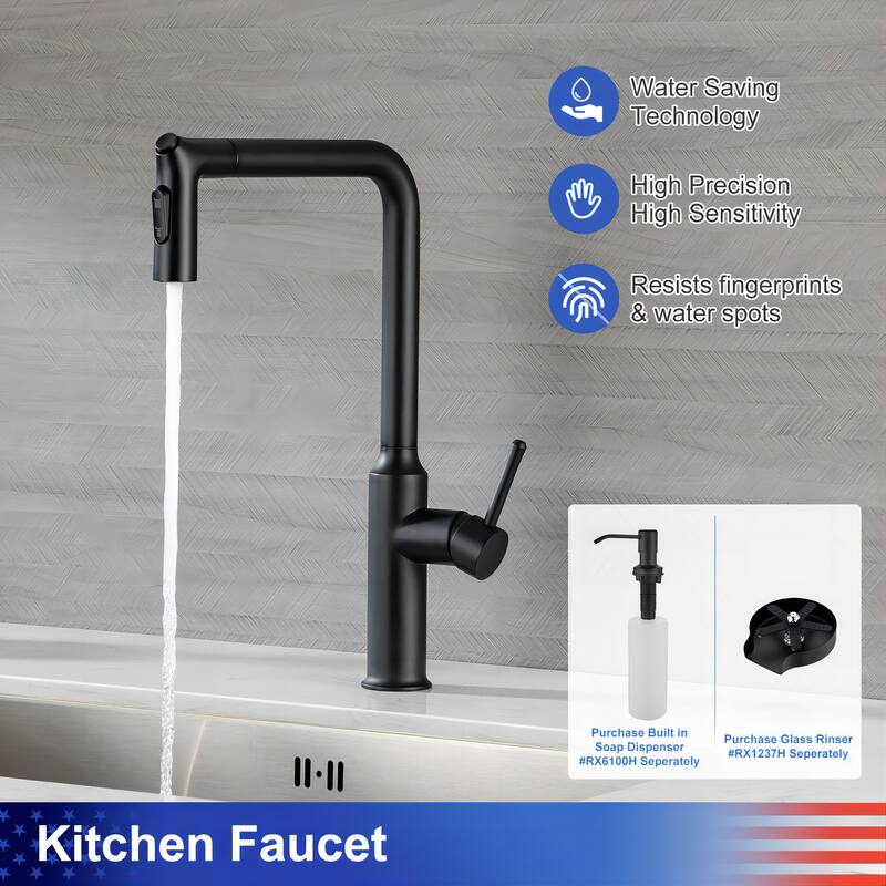 Single Handle Pull-Down Sprayer Kitchen Faucet - Bed Bath & Beyond