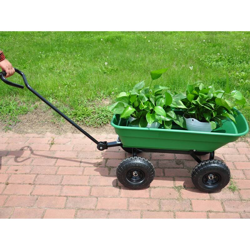 Steel Garden Cart with Wheels