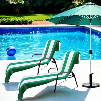 Superior Cabana Cotton Towel/ Chaise Lounge Chair Cover
