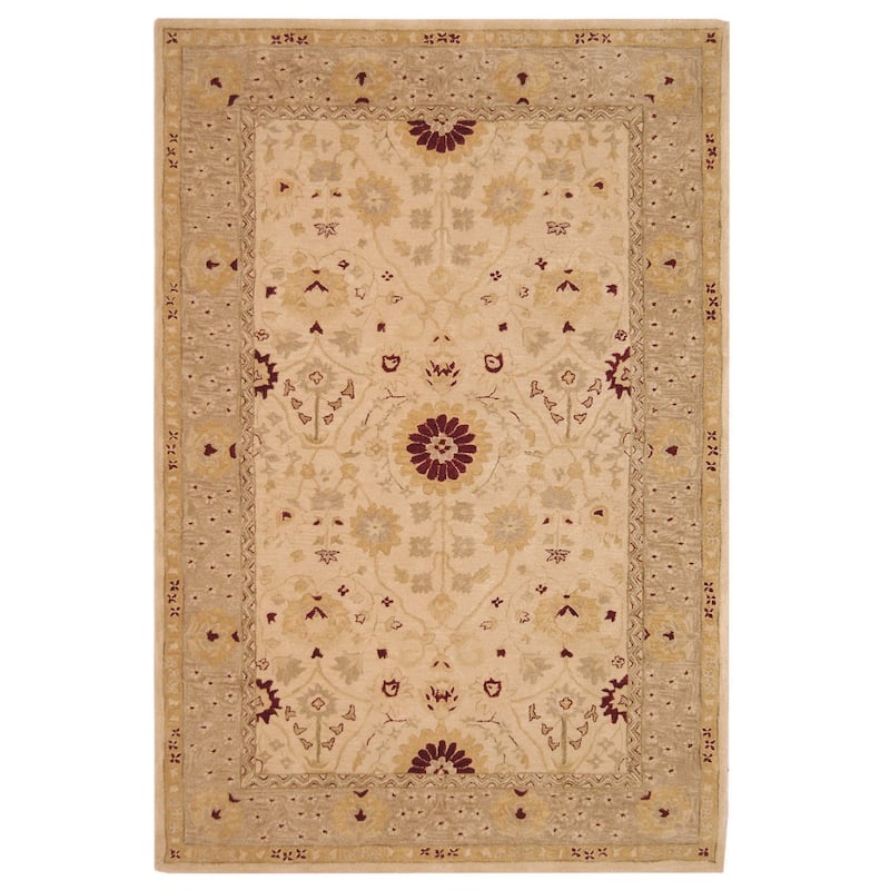 SAFAVIEH Handmade Anatolia Dimitilde Traditional Hand-spun Wool Rug