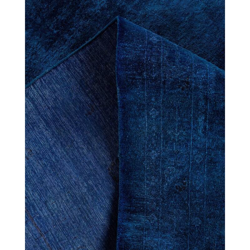 Contemporary Overdyed Wool Hand Knotted Area Rug - 10' 2" x 13' 6"