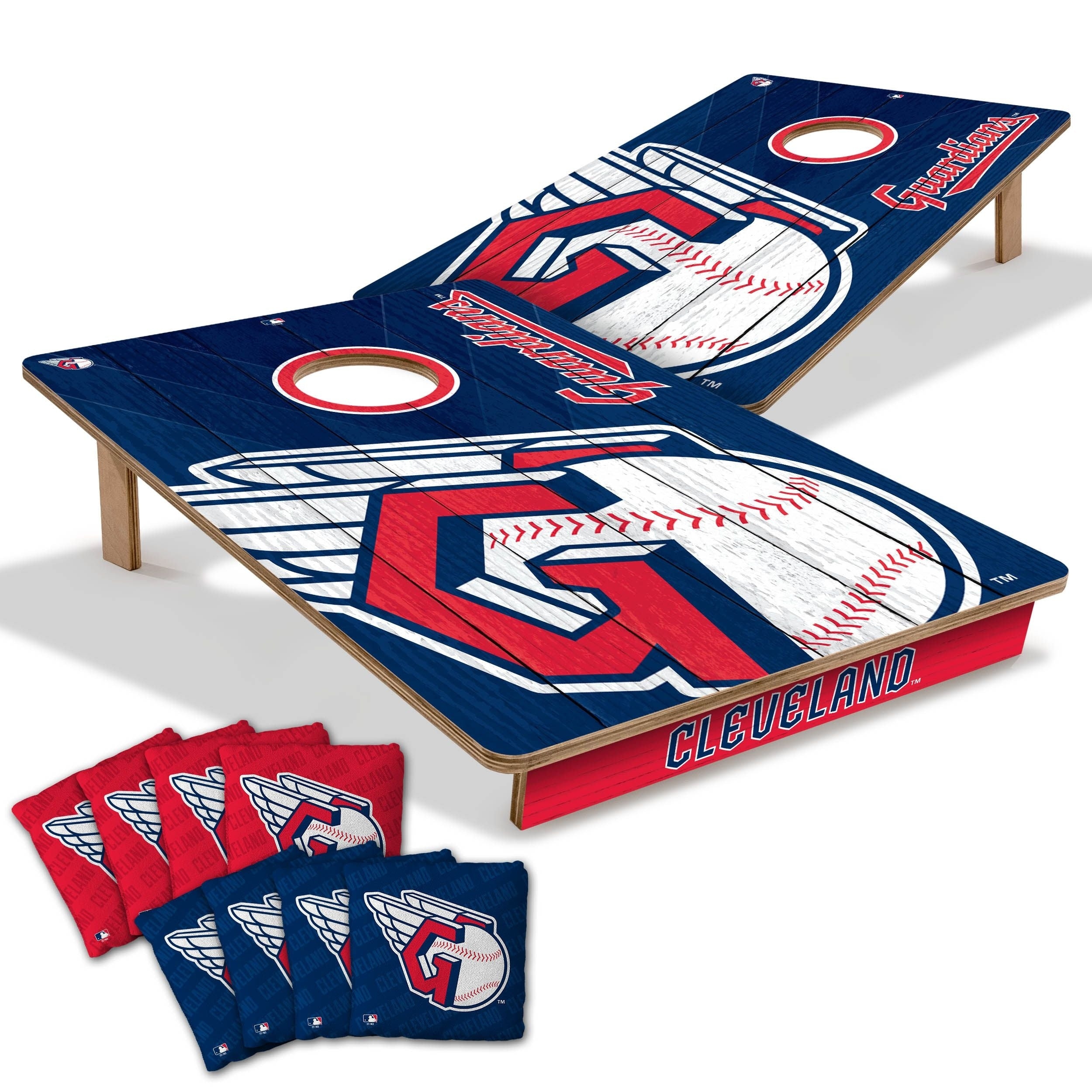 Cleveland Guardians MLB Tailgate Cornhole Board Set