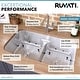 preview thumbnail 3 of 9, Ruvati 32-inch Low-Divide 50/50 Double Bowl Undermount 16 Gauge Stainless Steel Kitchen Sink - RVM4350 - 32-1/4″ x 18-7/8″
