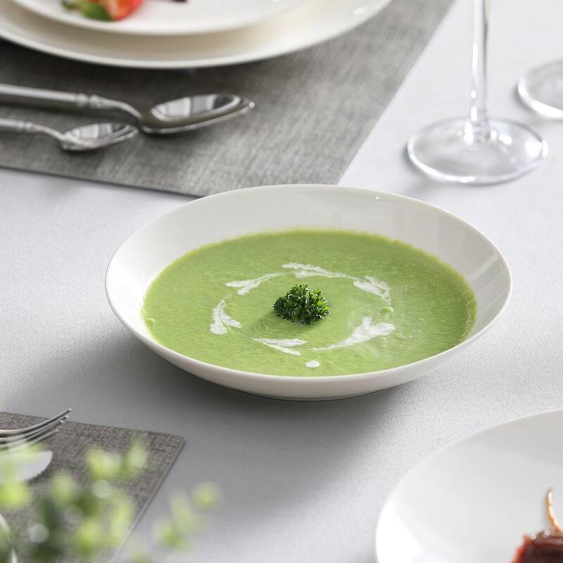 MALACASA 16-Piece New Bone China Dinnerware Set, Service for 4
