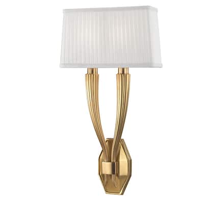 Hudson Valley Lighting Erie 2 Light 21" Tall Wall Sconce