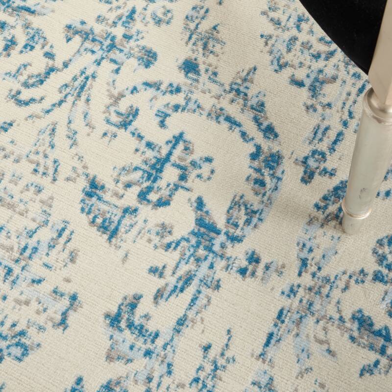 Nourison Jane Farmhouse Vintage Indoor only Damask Area Rug