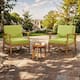 Option Teak Finish+ Green Cushion