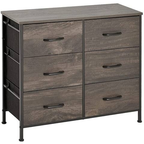 YANXUAN Storage Dresser with Drawers, Wide Chest with Wood Top and Front for Bedroom, Closets, Hallway, Entryway