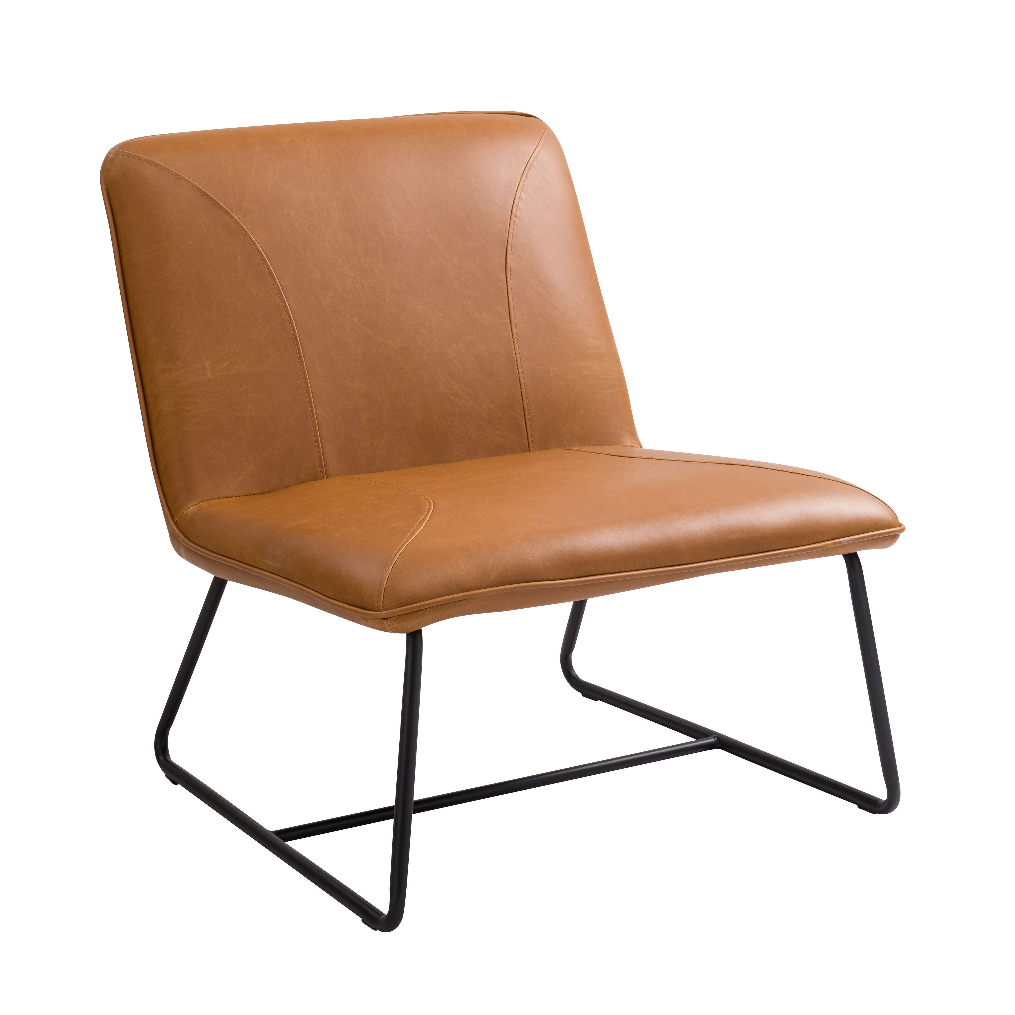 Gracinha Faux Leather Slope Chair