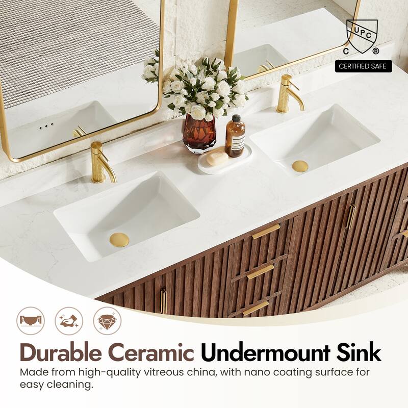 Shenzhen Bath Vanity with Composite Stone Top without Mirror
