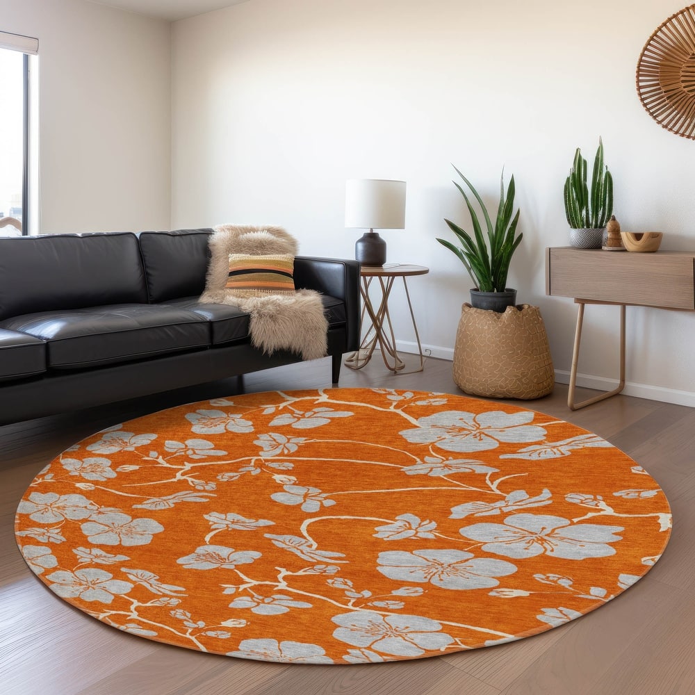 Premium Washable Super Soft Modern Floral Mayfield Rug
