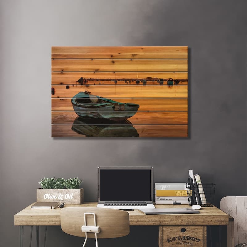 In the Golden Light III Print On Wood by Emily Kalina - Multi-Color