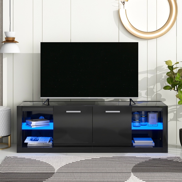 Tempered glass tv sales rack