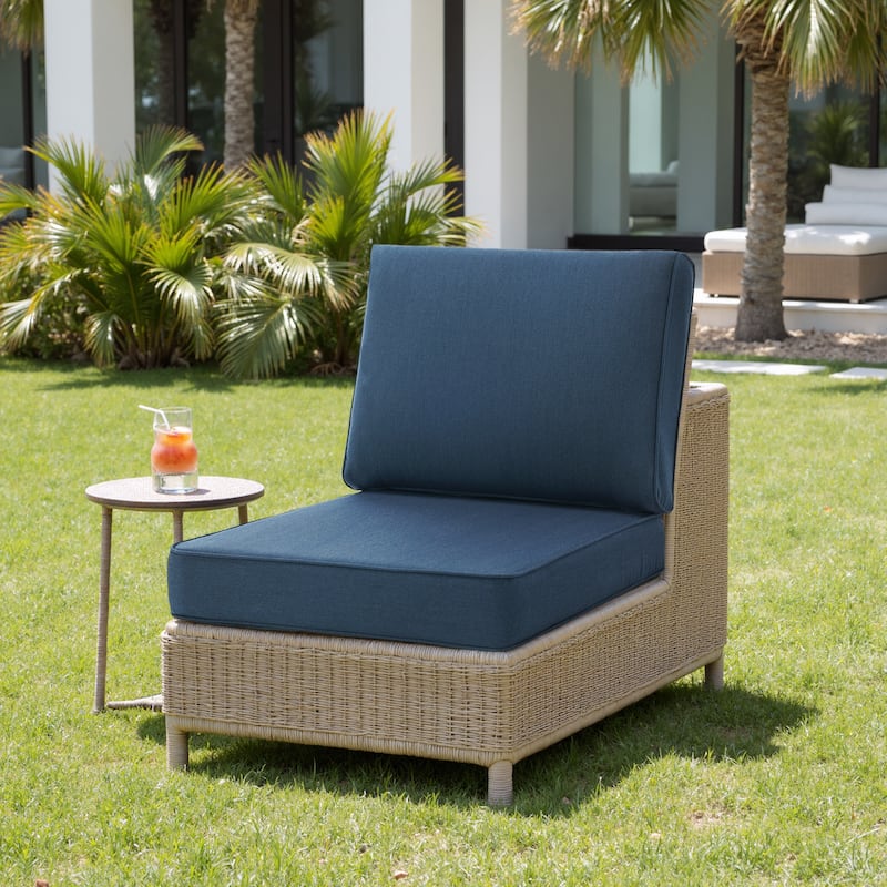 Sunbrella Seat Cushion Waterproof Patio Furniture Cushion - Sunbrella - 4307-Navy