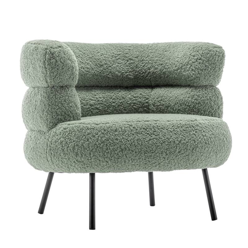 XINMICS Modern Accent Chair Upholstered Armchair for Living Room, Bedroom