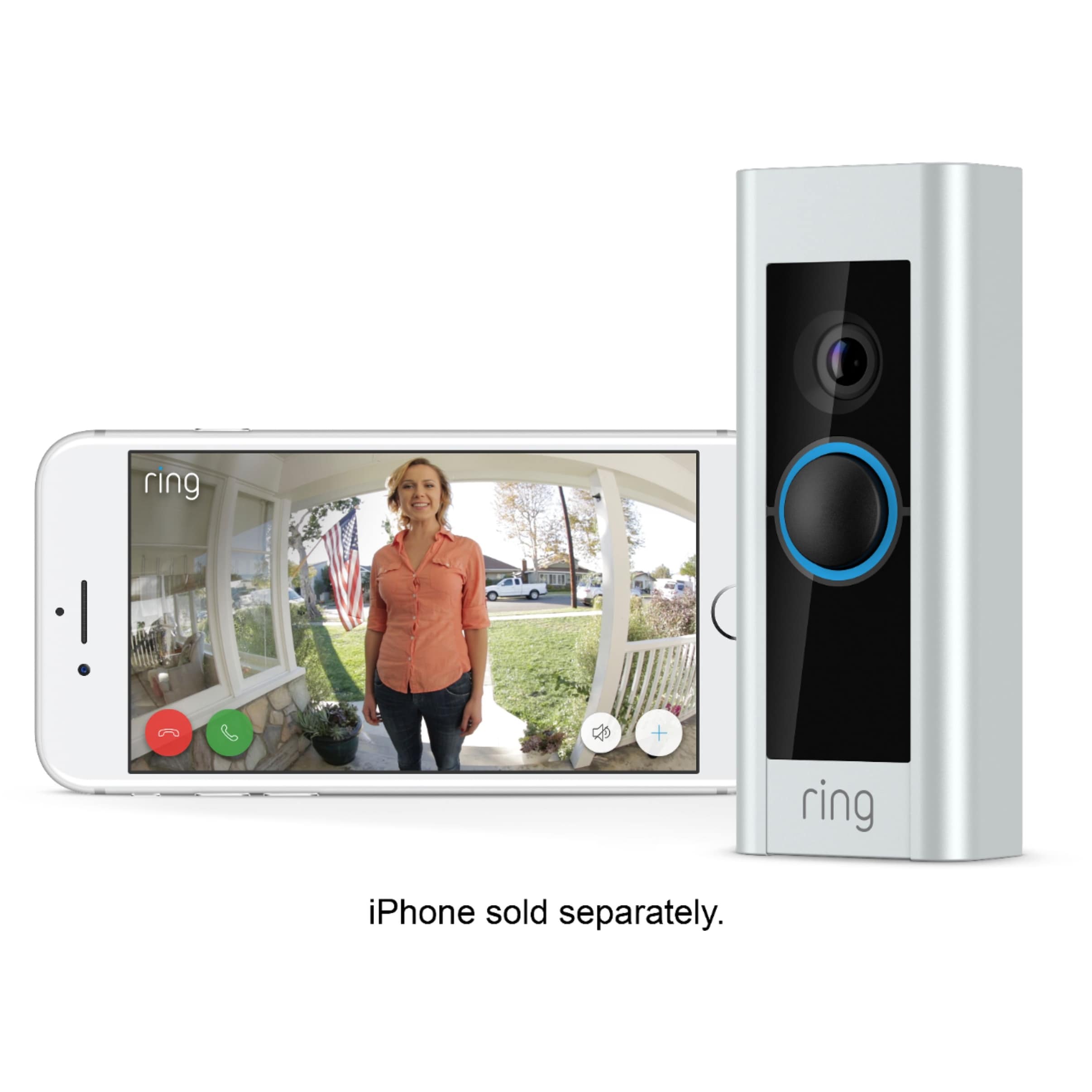 ring satin nickel wireless doorbell