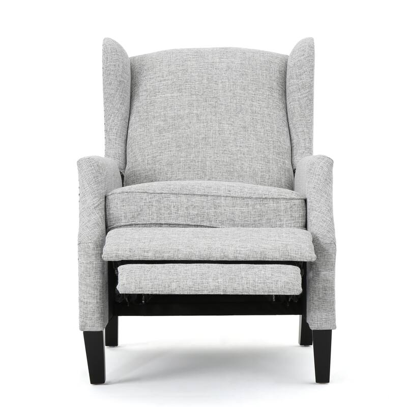 Contemporary Modern Recliner, Tufted Push-back Recliner