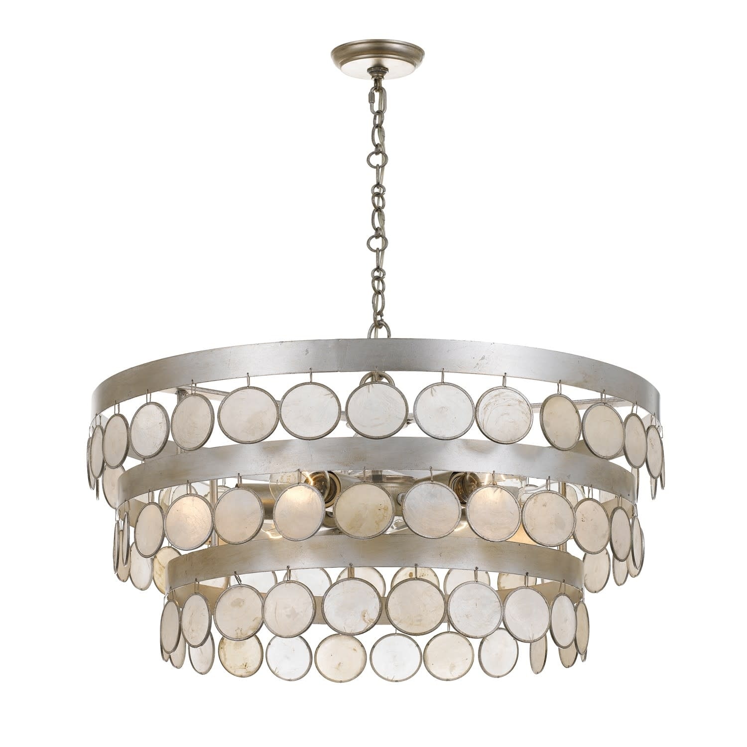 Crystorama Lighting Group Coco 6 Light 22" Wide Chandelier with Draped