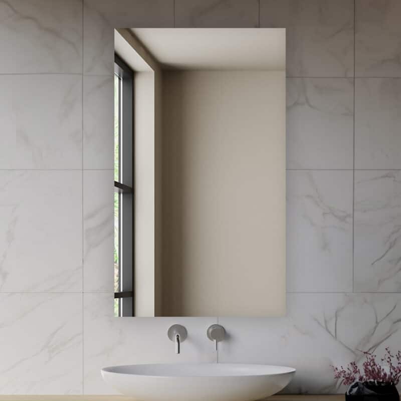 AQUADOM Royale Medicine Cabinet Defogger, 3X LED Lighted Vertically Adjustable Magnifying Mirror, Electrical Outlets. - Grey - 24"x36"x5"Left/Hinge - Brushed
