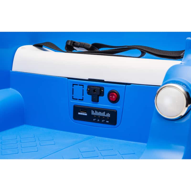 12V Ride On Bumper Car W/Remote Control, LED Lights, Vehicle Body With Anti-Collision Padding Five-Point Safety Belt