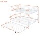 preview thumbnail 18 of 26, Full XL Over Queen Metal Bunk Bed w/ Twin Size Trundle, Dorm Convertible Heavy-Duty Iron Bed Frame w/ Ladder & Safety Guardrails