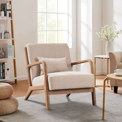Ebello Modern Solid wood Accent Chair