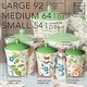 preview thumbnail 5 of 3, Certified International Greenhouse Canisters, Set of 3