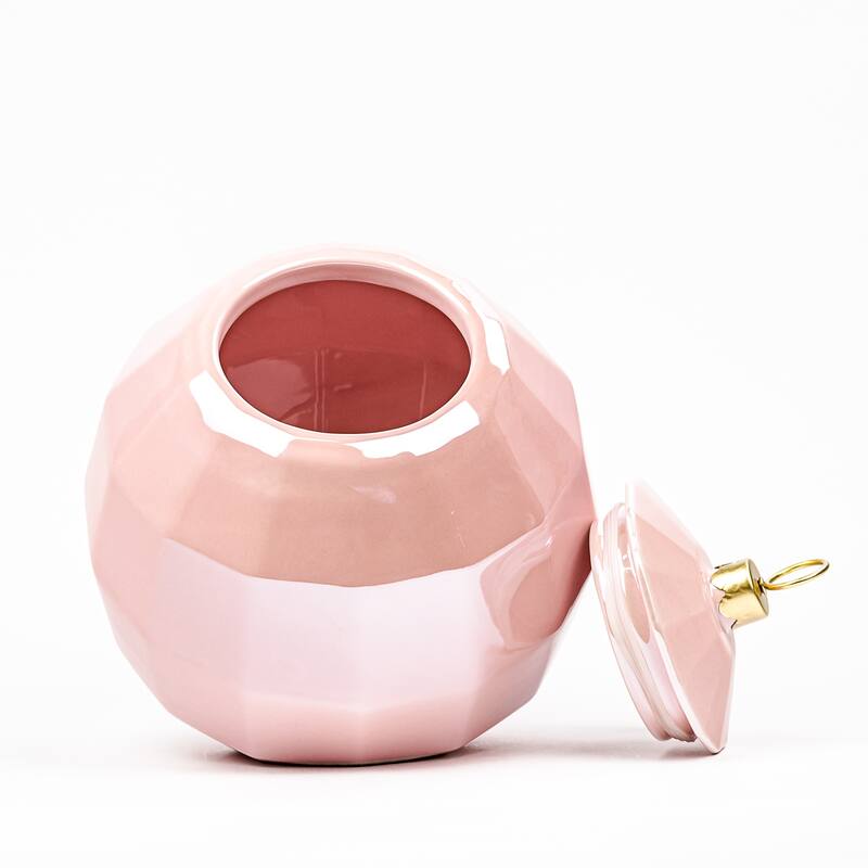 10 Strawberry Street Disco Christmas Cookie Jar, Pink - Large